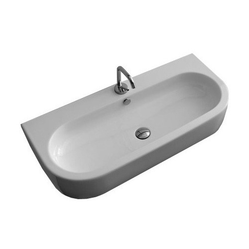 Раковина с одним отверстием под смеситель Kerasan Flo 3151bi*1 315101*1 (детальная фотография)