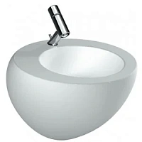 Раковина с отверстием для смесителя, цвет белый, покрытие LCC, Laufen Alessi One