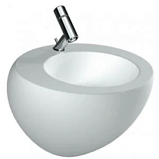 Раковина с отверстием для смесителя, цвет белый, покрытие LCC, Laufen Alessi One