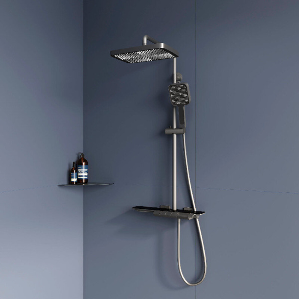 Душевая стойка RGW Shower Panels 51140134 латунь (детальная фотография), настенные