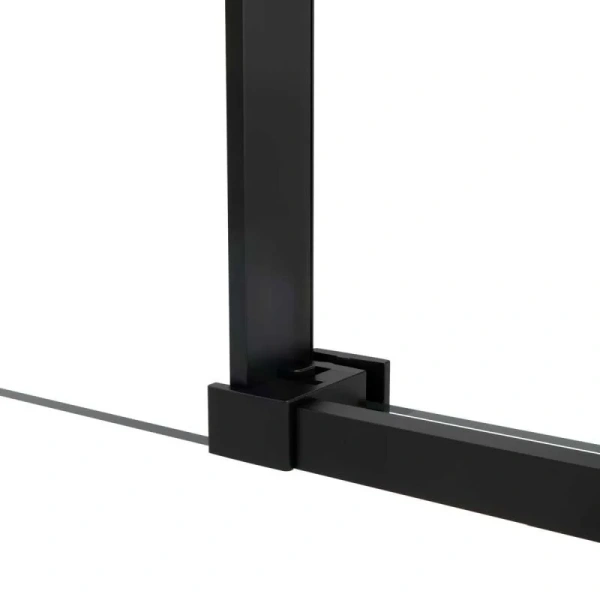 Душевая дверь в нишу Vincea Slim Soft 130 см профиль черный VDS-1SS130CLB (детальная фотография), в наличии