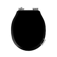 Крышка-сидение с микролифтом Simas Lante черная, петли хром