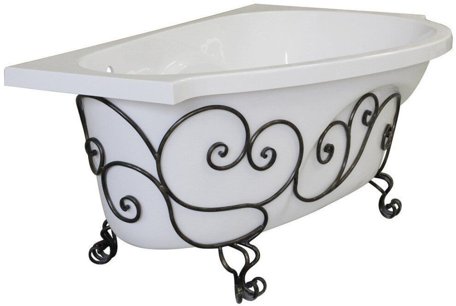 Кованая подставка для ванны Эстет Грация левая ФР-00001232 (детальная фотография)