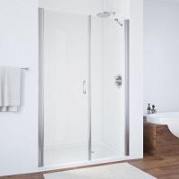 Душевая дверь профиль черный матовый стекло прозрачное Vegas-glass