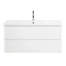 Тумба под раковину подвесная BelBagno Albano-Cer 105 см bianco lucido
