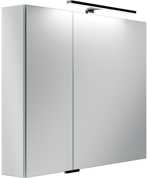 Зеркальный шкаф с подсветкой Sancos Hilton 90 см с розеткой Z900 (детальная фотография)