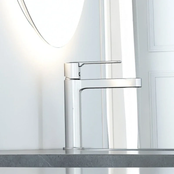 Смеситель для раковины Vincea Rondo VBF-1R1 однорычажный (детальная фотография), на раковину