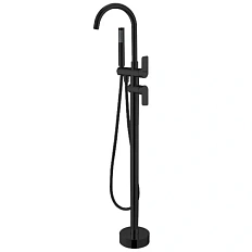 Смеситель для ванны Black&White Universe черный матовый