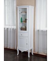 Шкаф, петли слева, цвет белый глянец, фурнитура состаренное серебро, La Beaute Sabrina