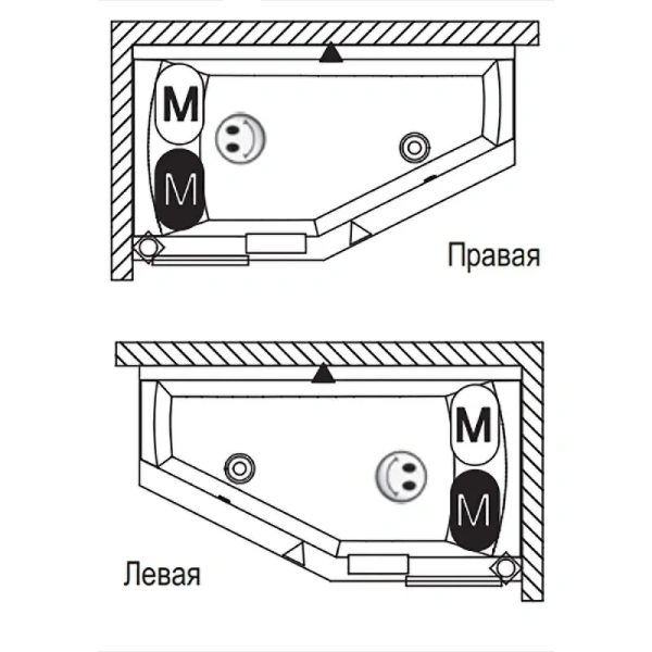 Ванна акриловая Riho Rething Space 180x110 см левосторонняя B116006005 (детальная фотография) index_1