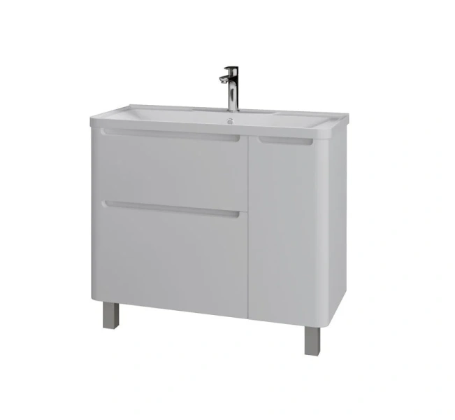 Тумба под раковину напольная Grossman Адель 89,4 см белая 109004 (детальная фотография)