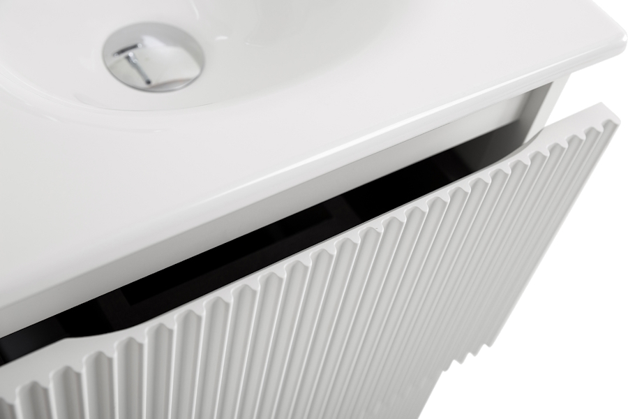 Тумба под раковину подвесная BelBagno Uno-Mini 40 см Bianco Opaco UNO-MINI-400-2C-SO-BO (детальная фотография), недорогo, комплект (набор)