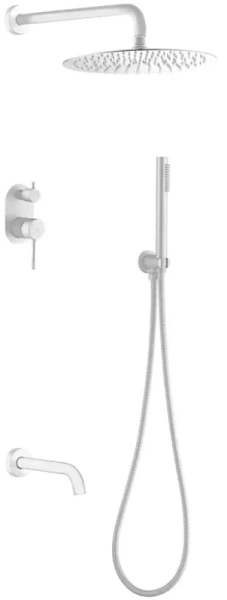 Душевой комплект Boheme Uno белый матовый 464-2-MW (детальная фотография)