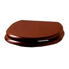 Сиденье для унитаза softclose, МДФ, цвет красное дерево, фурнитура хром, Devon&Devon