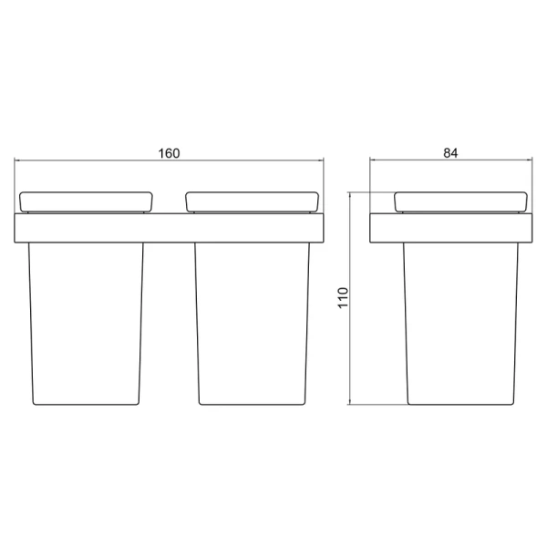 Стакан для ванной Timo Petruma никель 15234/13 (детальная фотография), металлические, стеклянные