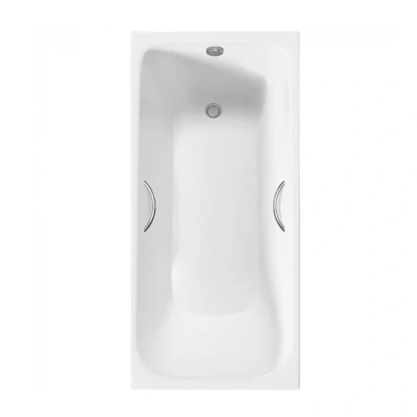 Ванна чугунная Delice Continental Plus 100х70 см с отверстиями под ручки DLR230642R (детальная фотография)