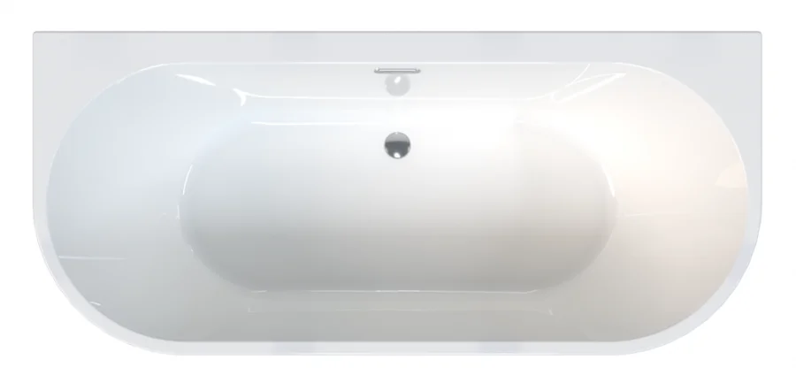 Ванна акриловая Радомир Вальс Макси 1-01-0-0-1-188, 180 x 80 см с рамой-подставкой, белая (детальная фотография), современныe, hi-tech