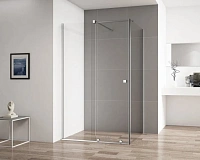 Душевой уголок Cezares Stream 120х100 см прозрачное стекло, профиль хром