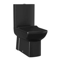 Чаша для унитаза-компакта Creavit Lara черная