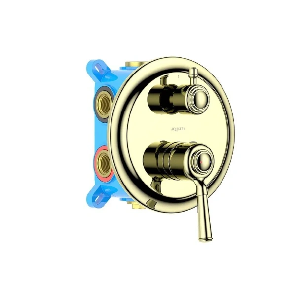 Смеситель для душа Акватек Классик золото AQ1547PG (детальная фотография)