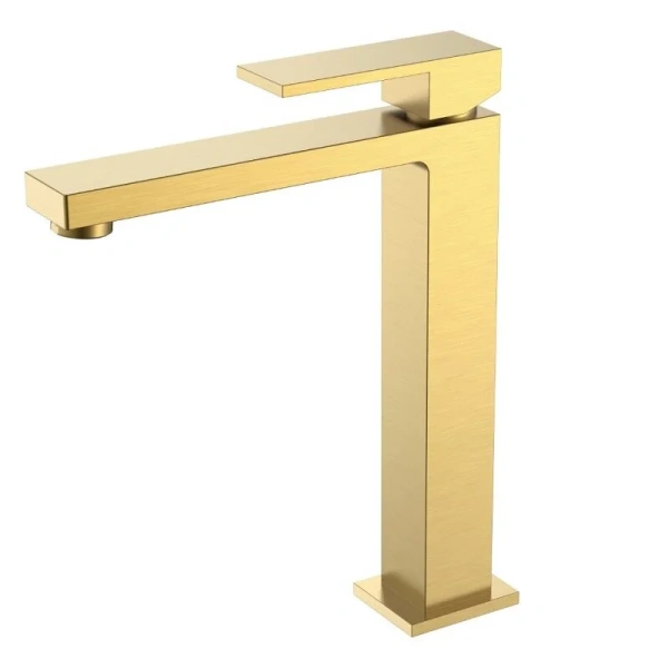 Смеситель для раковины Boheme Qubic золото матовое 472-MG (детальная фотография)