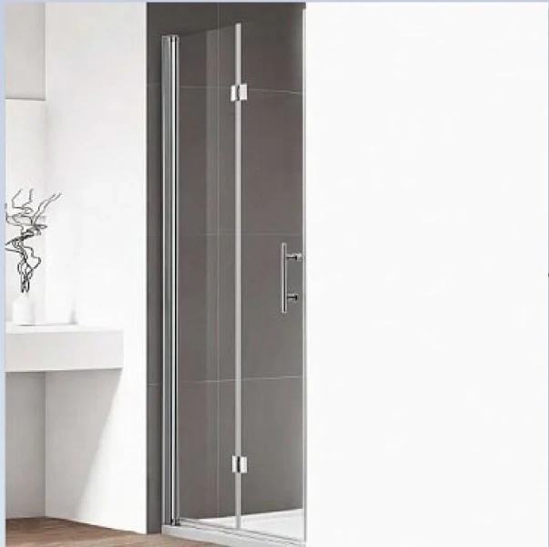 Душевая дверь в нишу Cezares Eco 100 см прозрачное полотно ECO-O-50/50-C-Cr (детальная фотография)