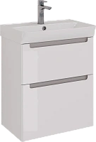 Тумба под раковину подвесная Lemark Buno 60 см белый глянец