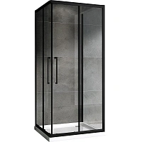 Душевой уголок Abber Schwarzer Diamant 80х80 см стекло прозрачное