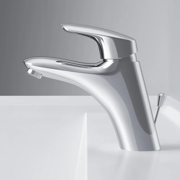 Смеситель для раковины AM.PM. Bliss L излив 146 мм хром F5382132 (детальная фотография), однорычажные, двухрычажные