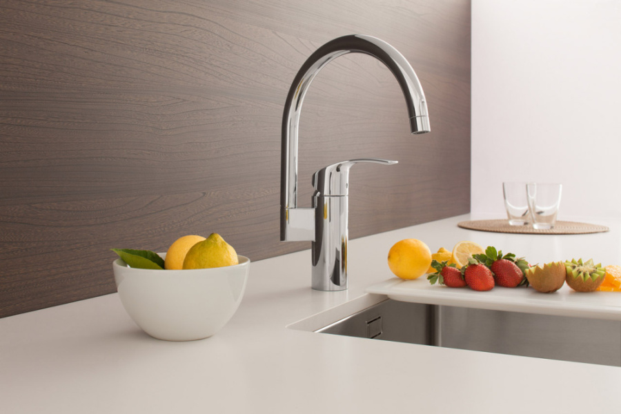 Смеситель для кухни Grohe Eurosmart New 33202 (детальная фотография), современные, hi-tech