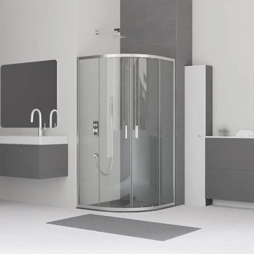 Душевой уголок RGW Classic CL-54 80х80 см прозрачное стекло, профиль хром - фото 1