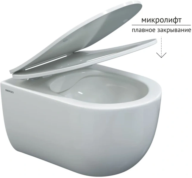 Унитаз с инсталляцией BERGES Ventas клавиша О3 хром 043241 (детальная фотография), с инсталляцией