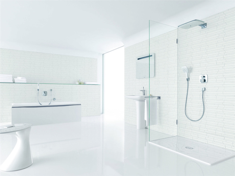Смеситель для душа Hansgrohe PuraVida хром/белый 15775400 (детальная фотография), для душа