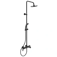 Душевая стойка Ideal Standard Cerafine O черная со смесителем