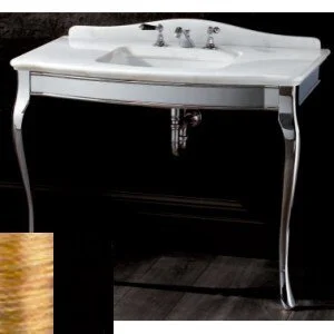 Консоль с мраморной столешницей, цвет светлое золото, цвет мрамора Nero Belgio, Devon&Devon Jacqueline DEJACQNBEOT (детальная фотография)