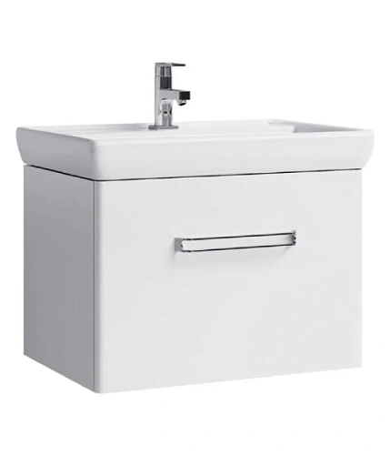 Тумба под раковину подвесная Aqwella Нео 70 см белая - фото 1