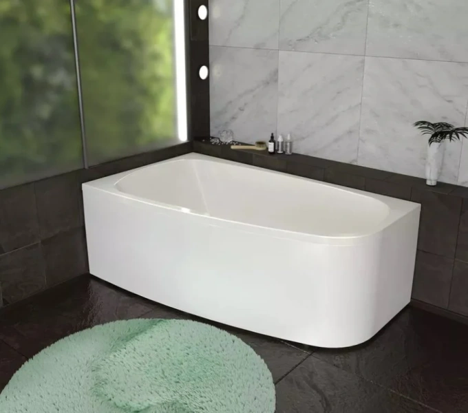 Ванна акриловая Радомир Рона 1-01-0-1-1-342/1-01-0-2-1-342, 148 x 80 см, левая/правая, белый (детальная фотография), угловые, приставные, встраиваемые