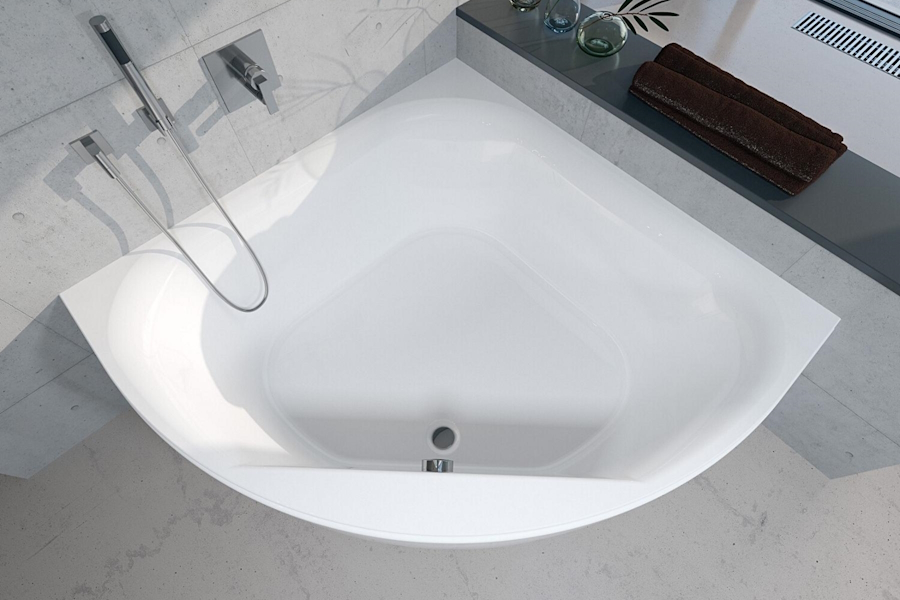 Ванна акриловая Riho Atlanta 140х140 см белая BB7000500000000 (детальная фотография), полукруглые