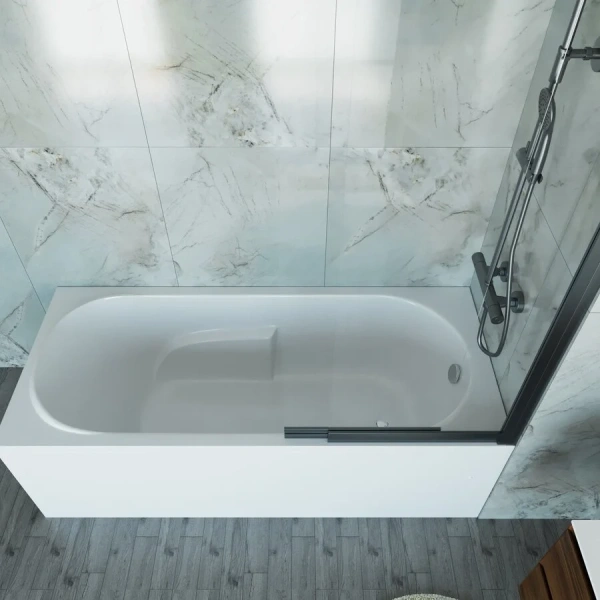 Ванна акриловая Vincea VBT-2A170-FR, 170 x 75 см, белая (детальная фотография), без гидромассажа