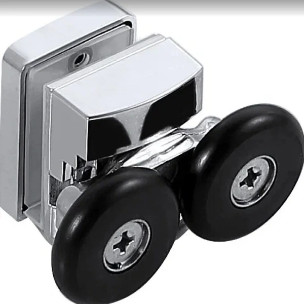 Душевой уголок Акватек 90x90 см профиль хром AQ ARI RO 09020CH (детальная фотография), с низким поддоном