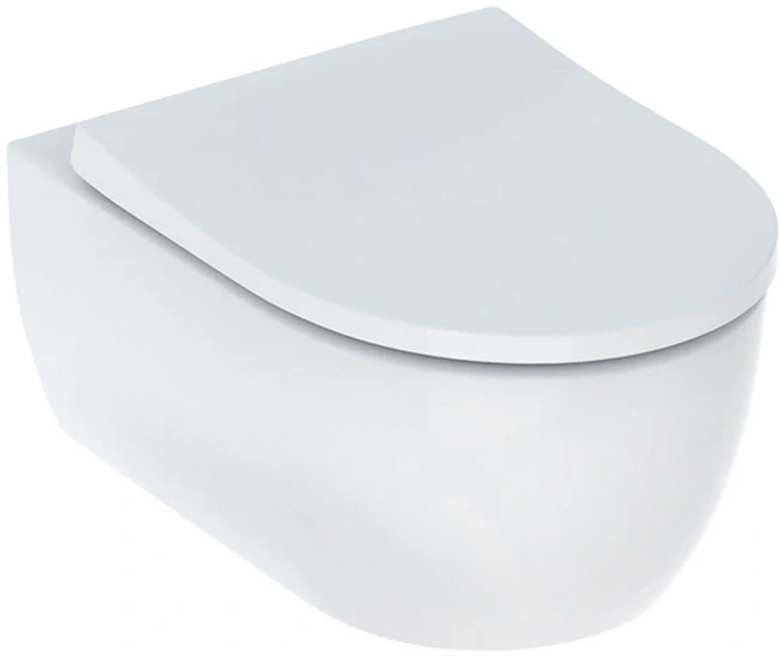 Унитаз подвесной Geberit iCon с сиденьем микролифт 501.664.00.1 (детальная фотография), фарфор, керамика