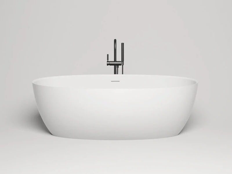 Ванна из искусственного камня Salini Alda Nuova 170x80 см белая глянцевая 101912G (детальная фотография)