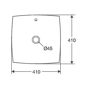 Раковина Jacob Delafon Escale 41 см белая E1325-00 (детальная фотография), накладные (на столешницу), пристенные