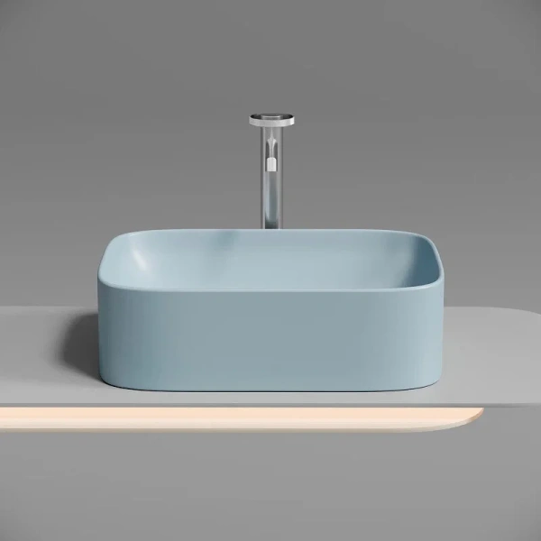 Раковина Ceramica Nova Element 50 см голубая CN6052ML (детальная фотография), одинарные