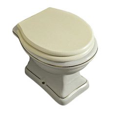 Унитаз напольный, цвет белый с декором золото, Eurodesign Lord