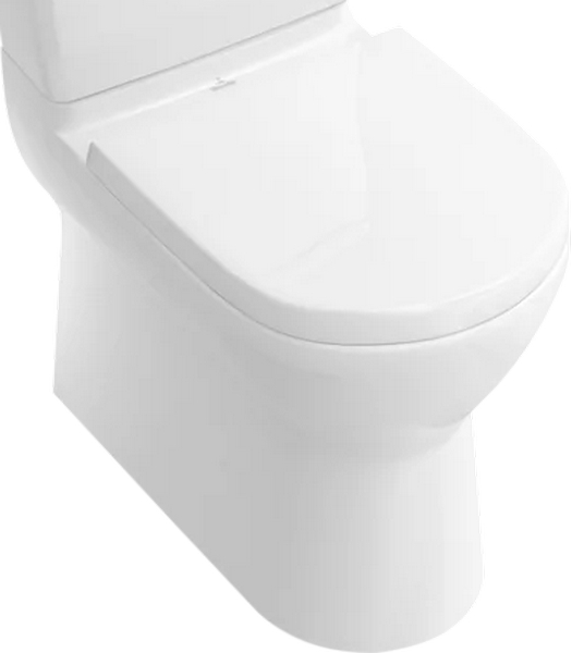 Чаша для унитаза-компакта Villeroy & Boch O.novo альпийский белый с покрытием AntiBac 565810T1 (детальная фотография)