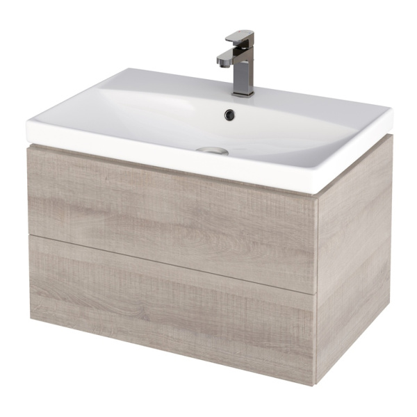 Раковина встраиваемая Cersanit City S-UM-CIT70/1-w 70х45.5 см (детальная фотография), встраиваемые (в столешницу), пристенные