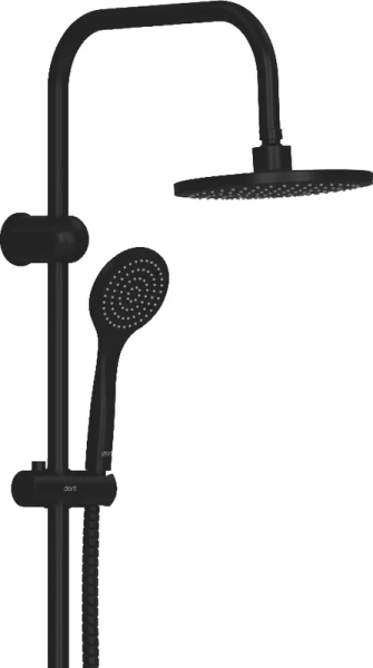 Душевой комплект Dorff Comfort черный D0708010BL (детальная фотография), по запросу