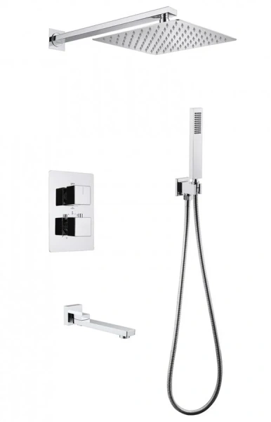 Душевой комплект Abber Daheim хром AF8250 (детальная фотография)