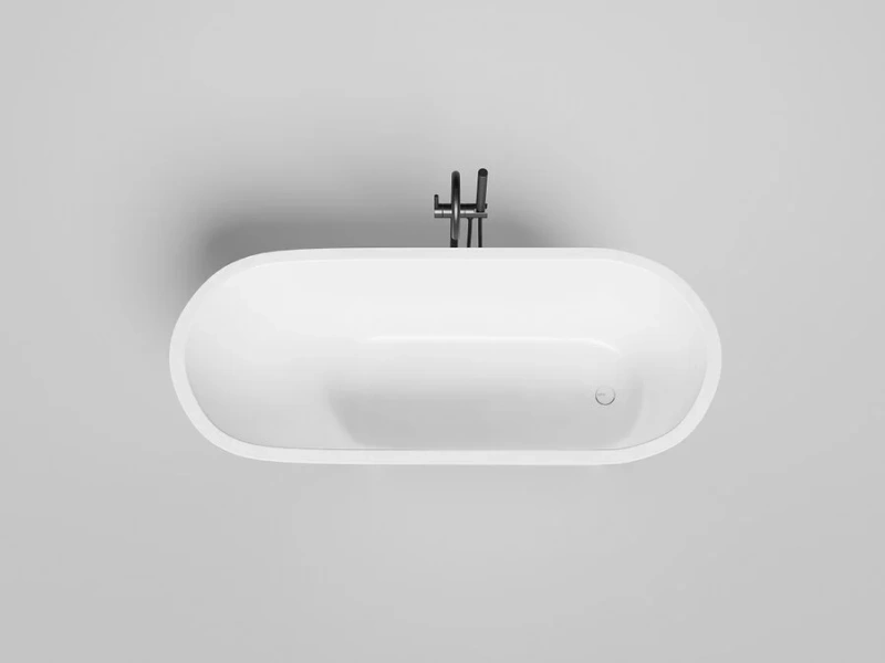 Ванна из искусственного камня Salini Ornella Kit 170x70 см белая 102423M (детальная фотография), приставные, встраиваемые